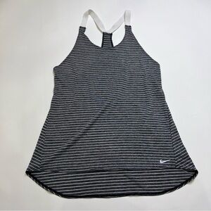 Nike Racerback Swim Cover Up Dress Striped Medium